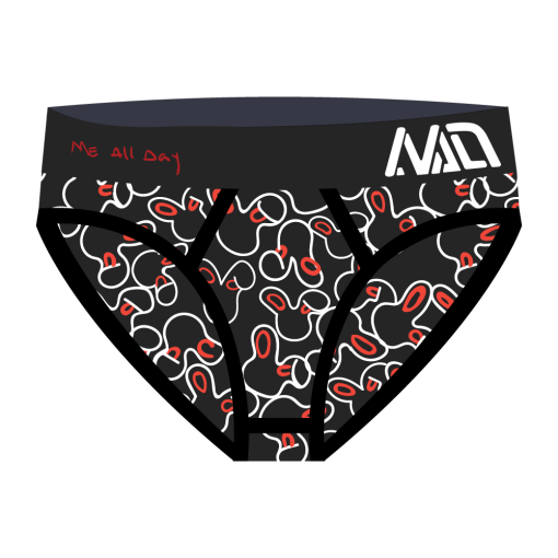 MAD Hollow Bunny Black Briefs