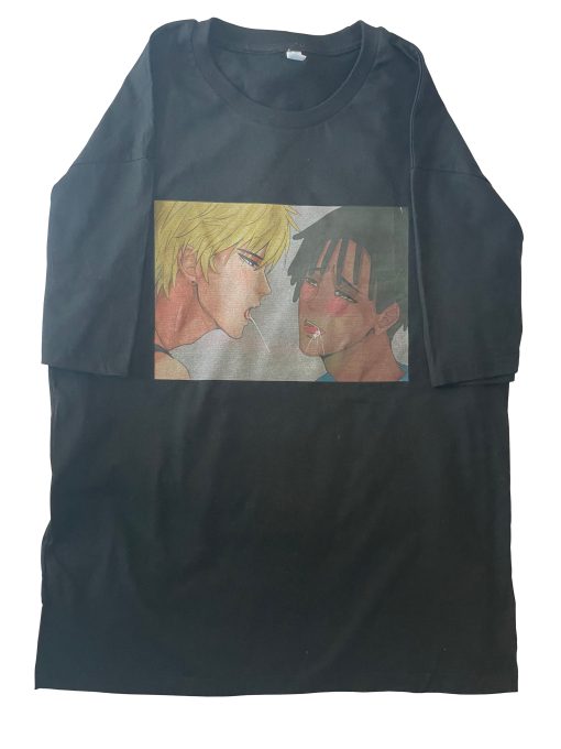 Emotional Anime Black T Shirt