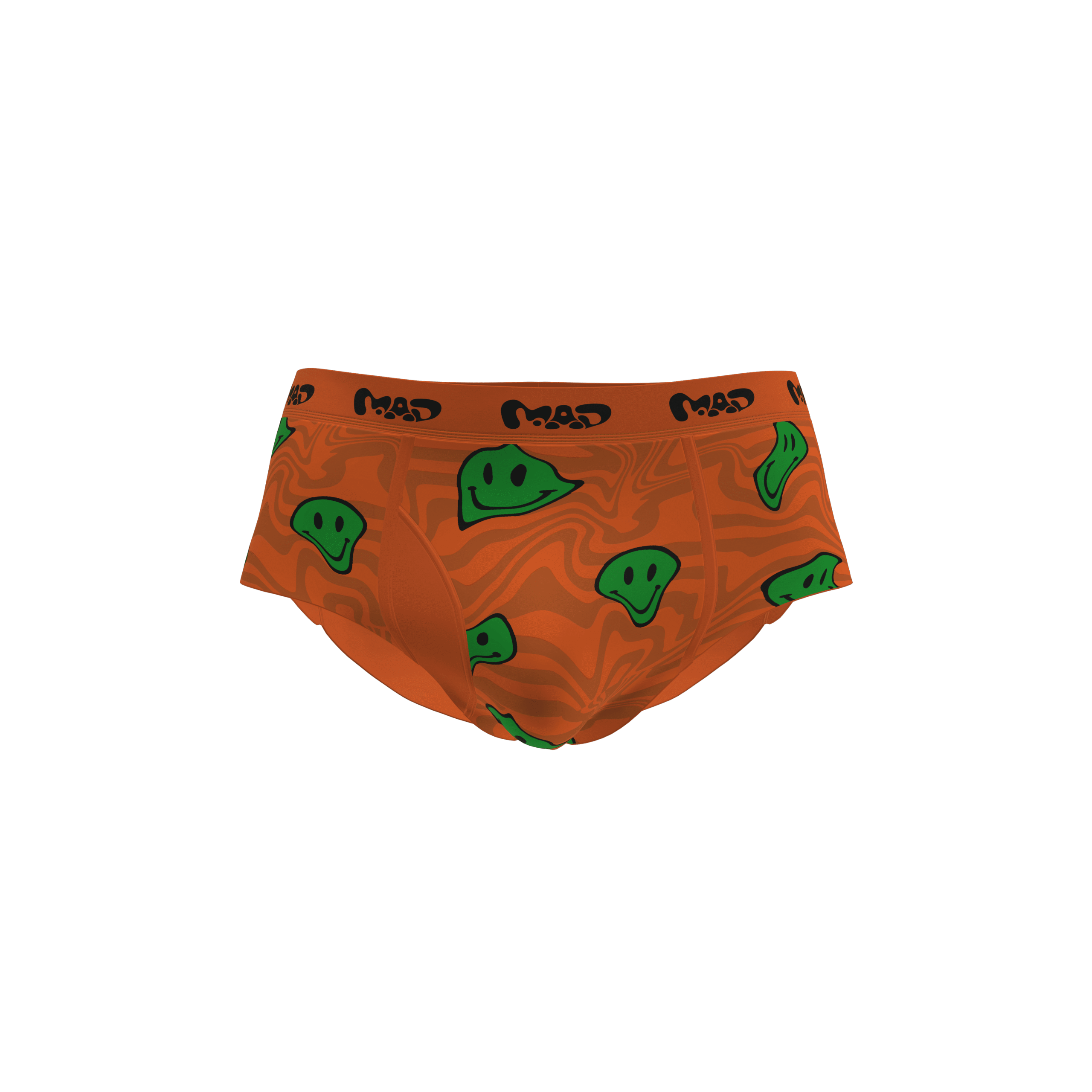 MEALLDAY Melt Brief Ember orange green smileys streetwear underwear