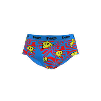 MEALLDAY Melt Brief Riot blue red yellow smileys streetwear underwear