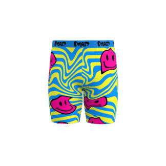 MEALLDAY Melt Boxer Brief Solar blue yellow pink smileys streetwear underwear