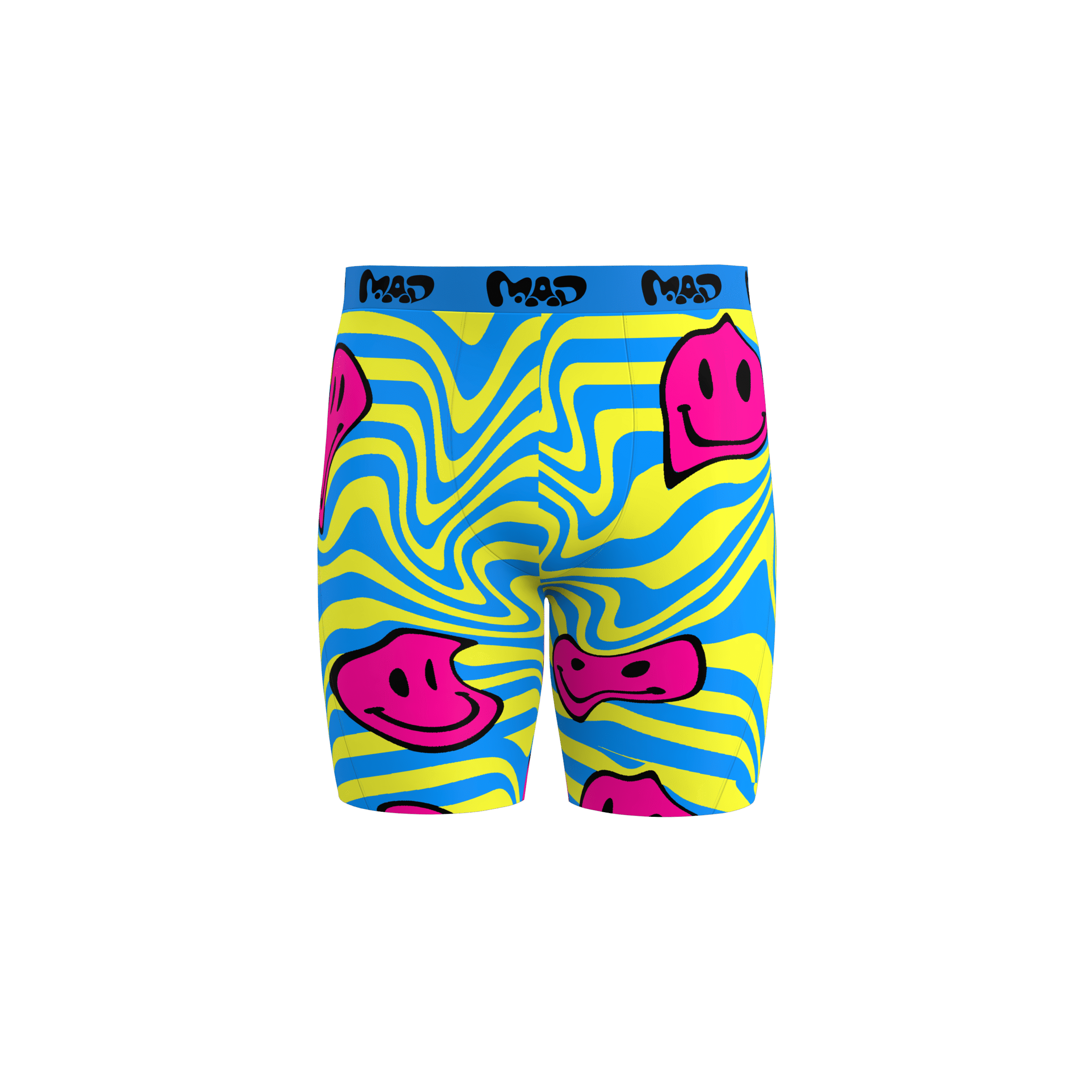 MEALLDAY Melt Boxer Brief Solar blue yellow pink smileys streetwear underwear