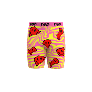 MEALLDAY Melt Boxer Brief Burst pink yellow red smileys streetwear underwear