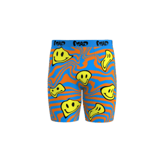 MEALLDAY Melt Boxer Brief Blaze blue orange yellow smileys streetwear underwear
