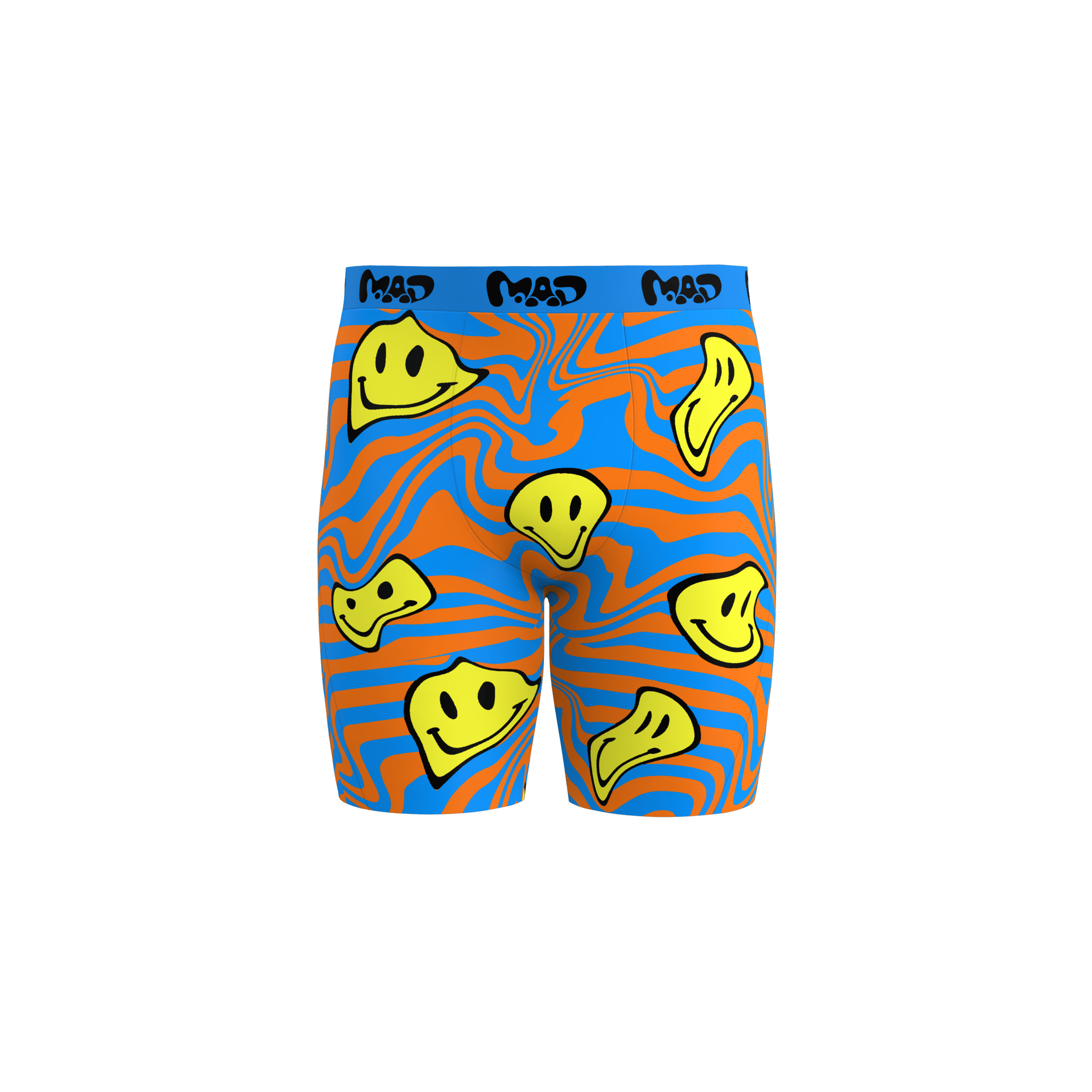 MEALLDAY Melt Boxer Brief Blaze blue orange yellow smileys streetwear underwear