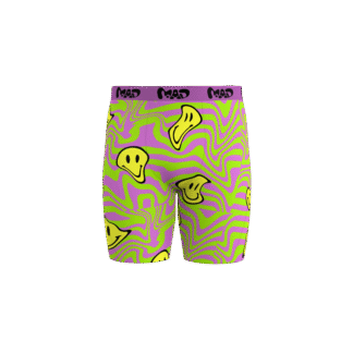 MEALLDAY Melt Boxer Brief Venom purple neon green yellow smileys streetwear underwear