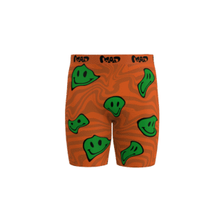 MEALLDAY Melt Boxer Brief Ember orange green smileys streetwear underwear
