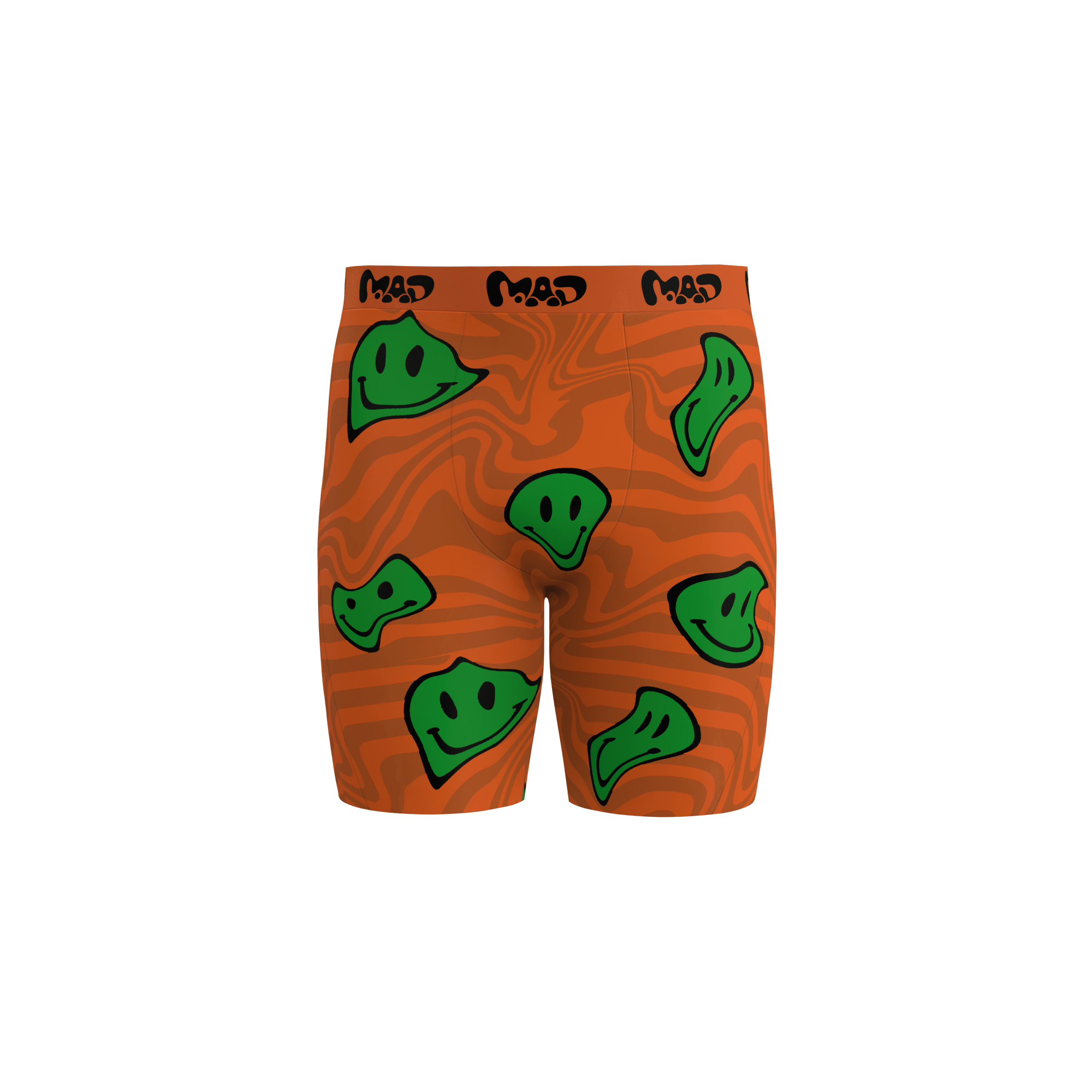 MEALLDAY Melt Boxer Brief Ember orange green smileys streetwear underwear