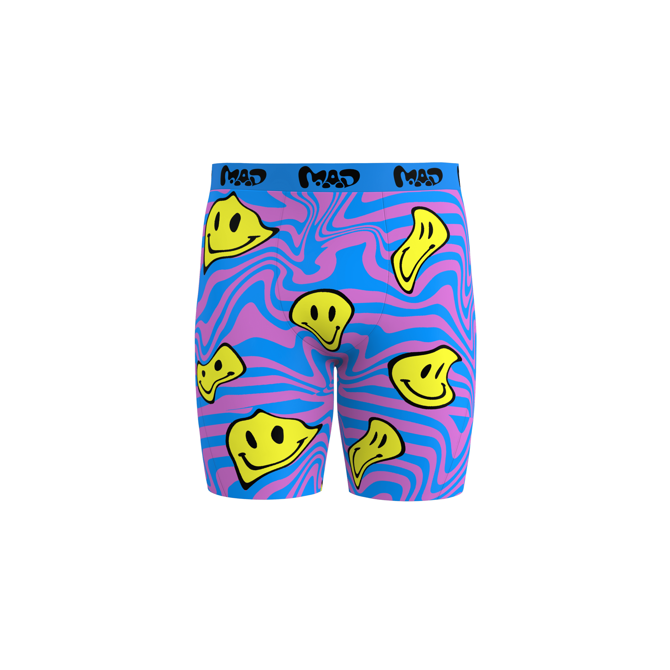 MEALLDAY Melt Boxer Brief Mirage blue pink yellow smileys streetwear underwear