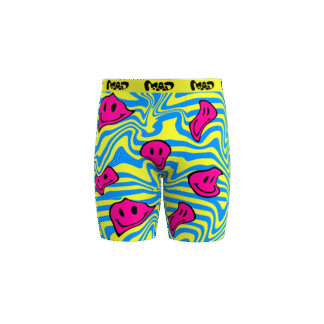 MEALLDAY Melt Boxer Brief Static yellow blue pink smileys streetwear underwear