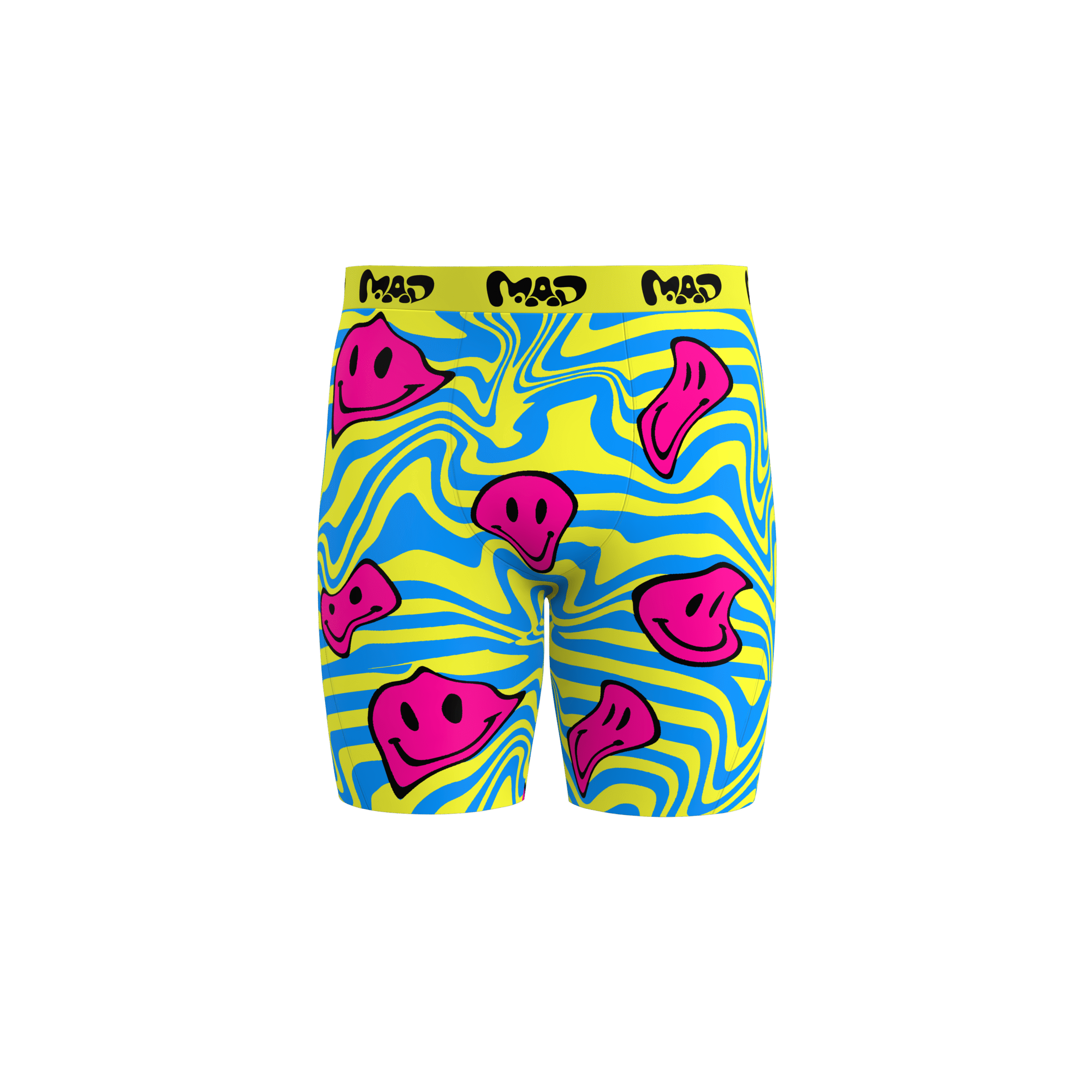 MEALLDAY Melt Boxer Brief Static yellow blue pink smileys streetwear underwear