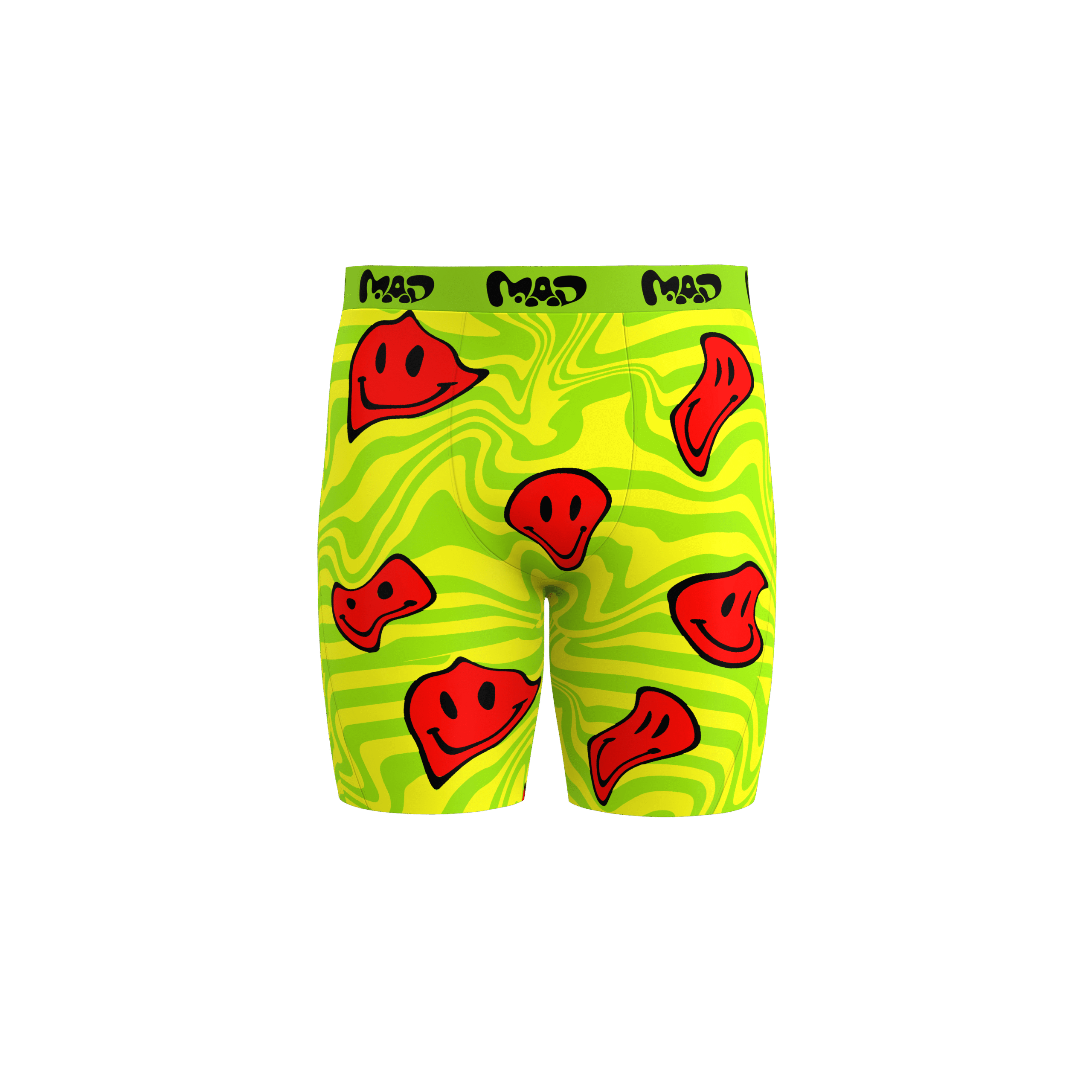 MEALLDAY Melt Boxer Brief Hazard neon yellow green red smileys streetwear underwear