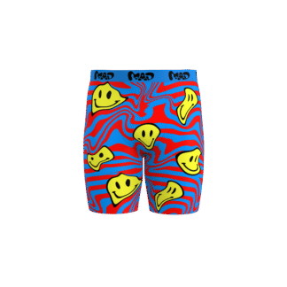 MEALLDAY Melt Boxer Brief Riot blue red yellow smileys streetwear underwear