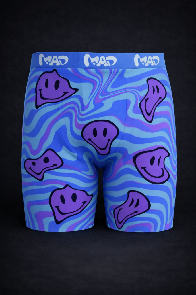 Meallday Melt Boxer Briefs – Violet Wave Edition | Psych Underwear