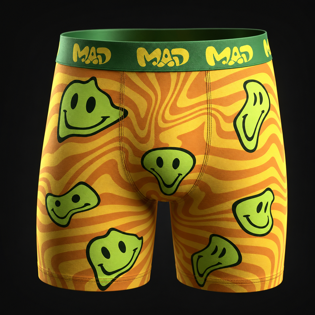 Meallday Melt Boxer Briefs – Citrus Moss | Psychedelic Underwear