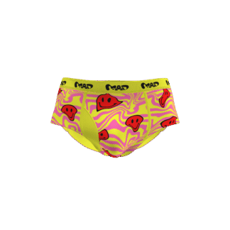 MEALLDAY Melt Brief Burst yellow pink red smileys streetwear underwear
