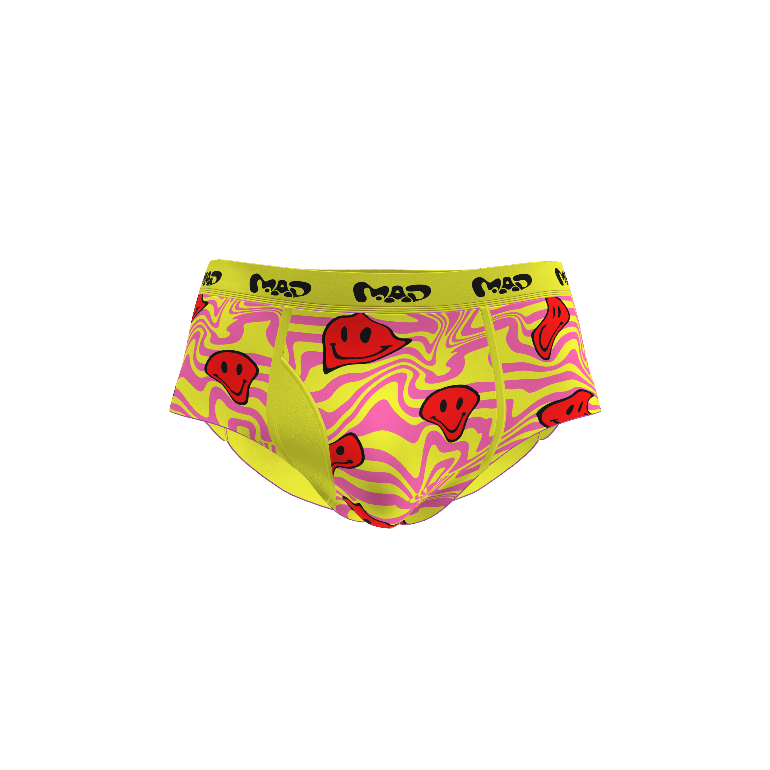 MEALLDAY Melt Brief Burst yellow pink red smileys streetwear underwear