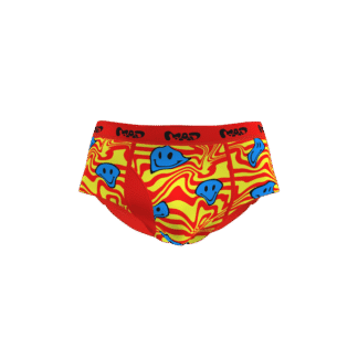 MEALLDAY Melt Brief Voltage yellow red blue smileys streetwear underwear