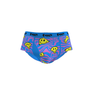 MEALLDAY Melt Brief Mirage blue pink yellow smileys streetwear underwear