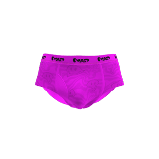 MEALLDAY Melt Brief Neon magenta tonal smiley streetwear underwear