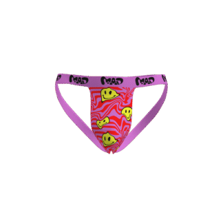 EALLDAY Melt Jockstrap Warp smileys streetwear underwear