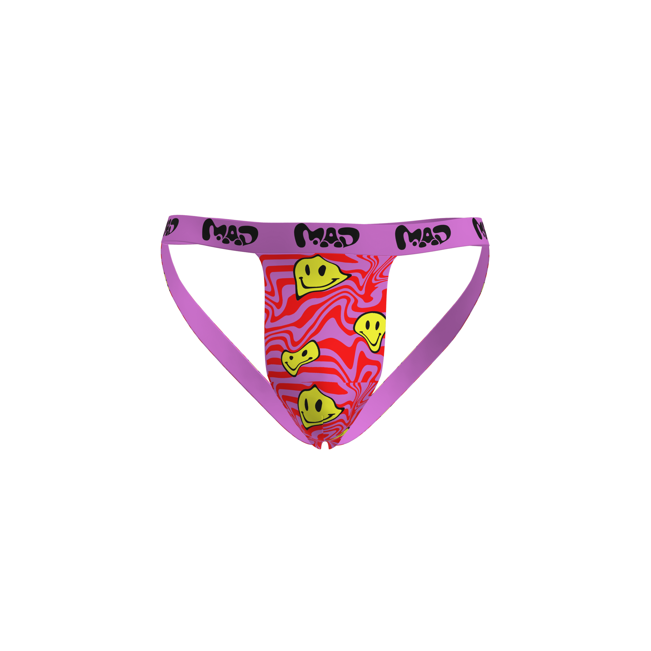 EALLDAY Melt Jockstrap Warp smileys streetwear underwear