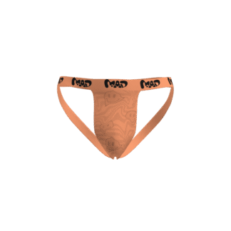 MEALLDAY Melt Jockstrap Nude peach tonal smileys streetwear underwear