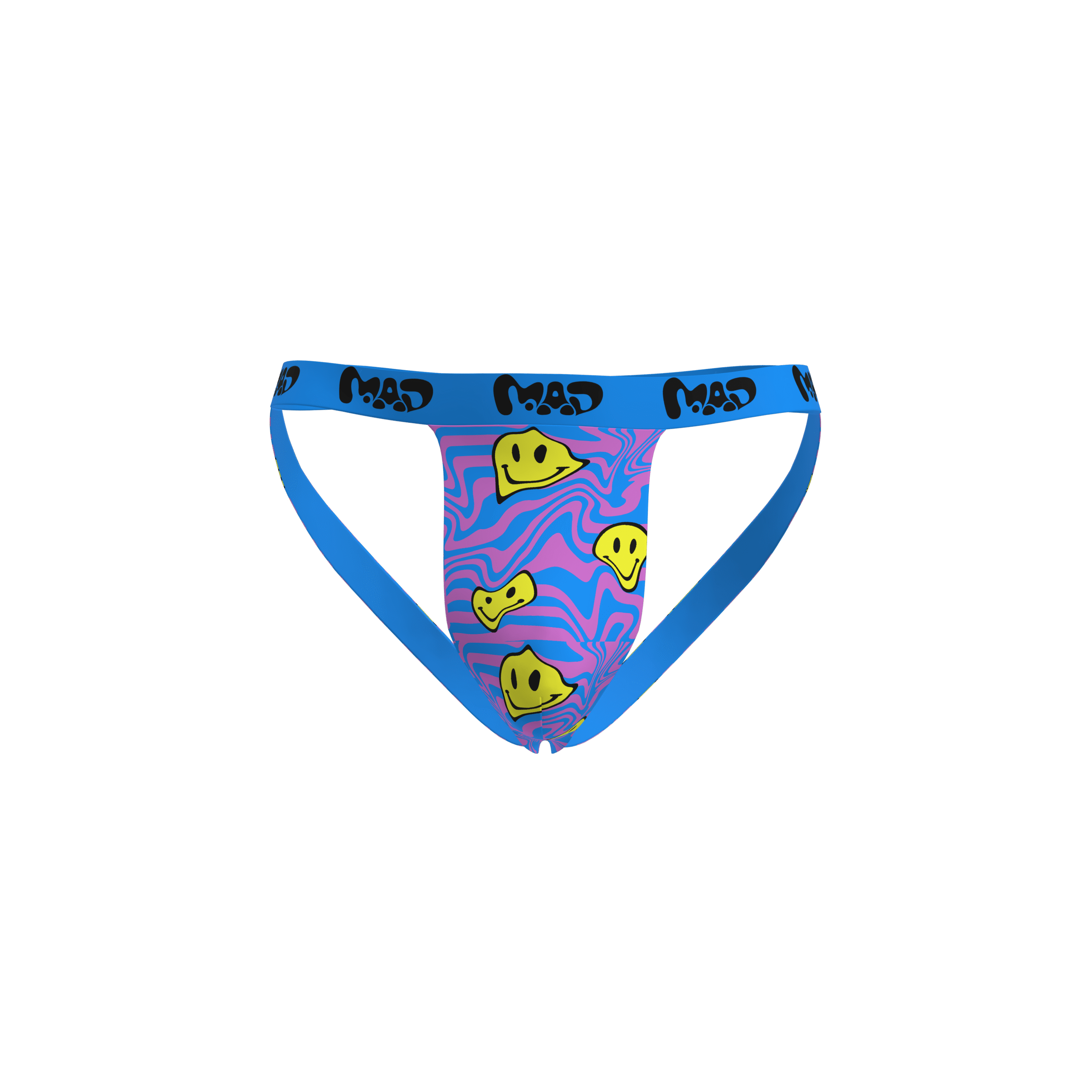 MEALLDAY Melt Jockstap Mirage blue pink yellow smileys streetwear underwear